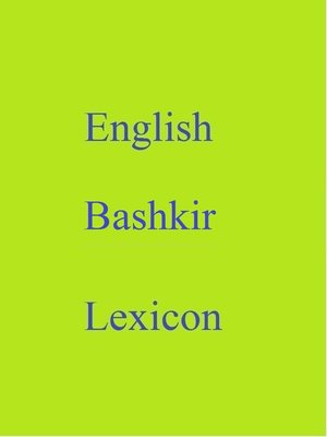 cover image of English Bashkir Lexicon